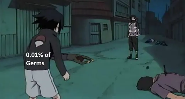 Carte meme 0.01% of Germs