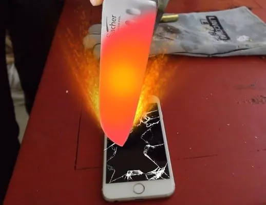 1,000 Degree Knife Videos meme card