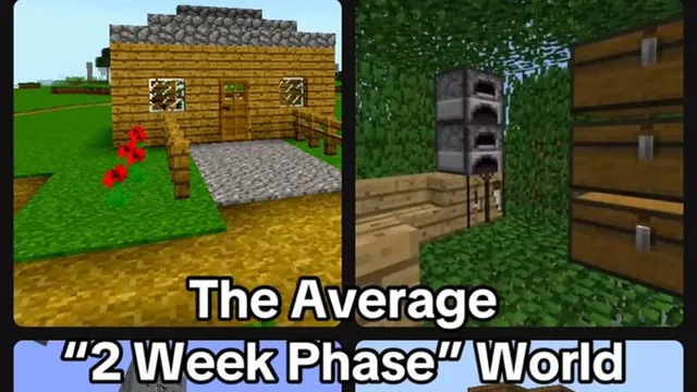2 Week Minecraft Phase meme card