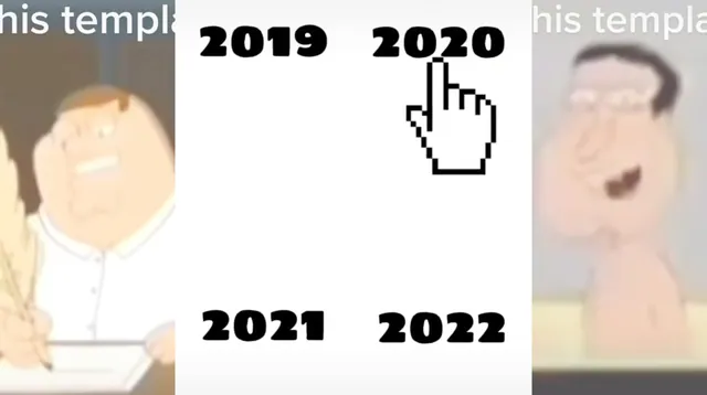 2019 2020 2021 2022 CapCut Template meme card