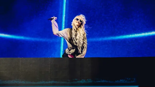2024 Grimes Coachella DJ Set meme card