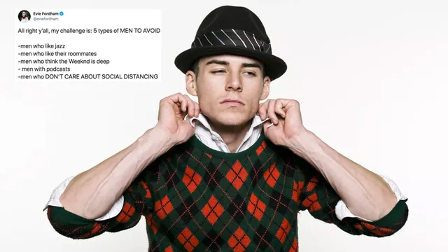 Carte meme 5 Types of Men to Avoid Challenge