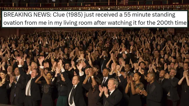 Carte meme 55 Minute Standing Ovation From Me In My Living Room