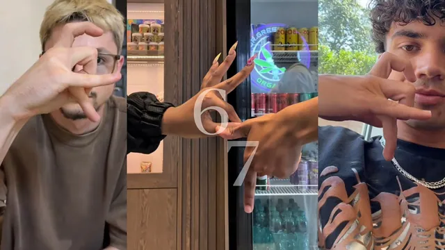 Carte meme 67 Hand Sign / 6 7 Handshake