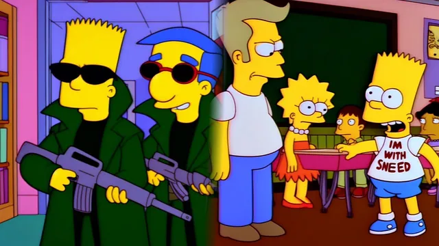 90s Simpsons Screencap AI Prompt meme card