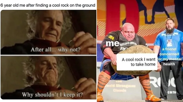 A Cool Rock meme card