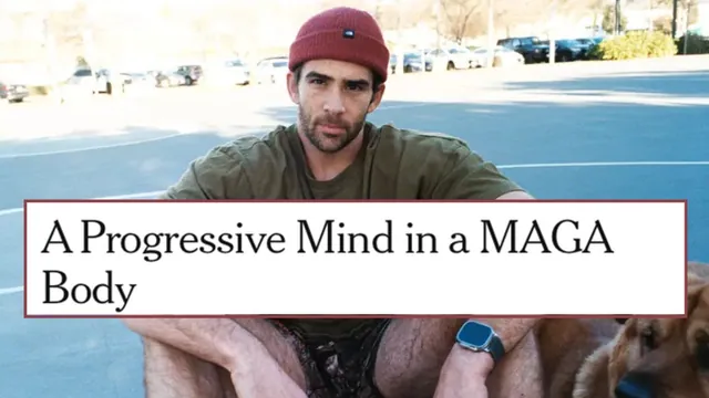 A Progressive Mind In a MAGA Body meme card