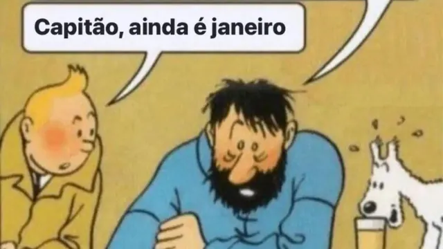 Acabou Janeiro / January Is Finally Over meme card