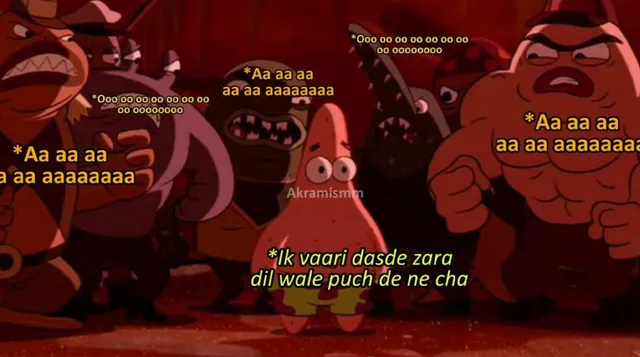Adhi Adhi Raat / Oooooooh Meme Song meme card