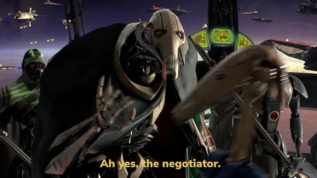 Ah, Yes. The Negotiator meme card