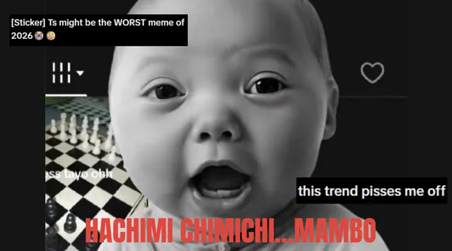 AI Baby Singing / Hachimi Chimichi Mambo meme card