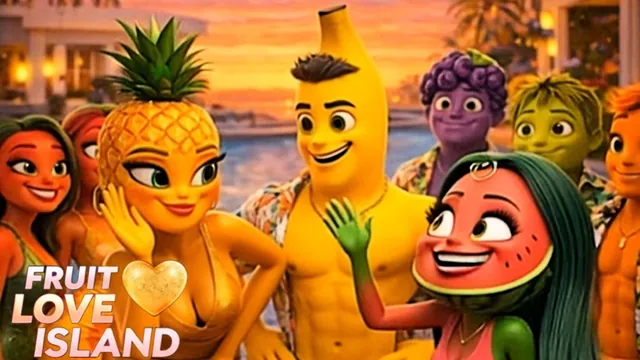 Carte meme AI Fruit Love Island