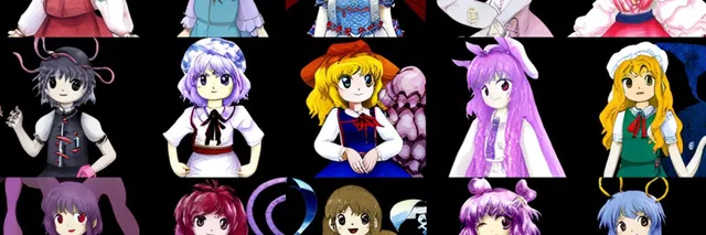 AI-Generated Touhou meme card