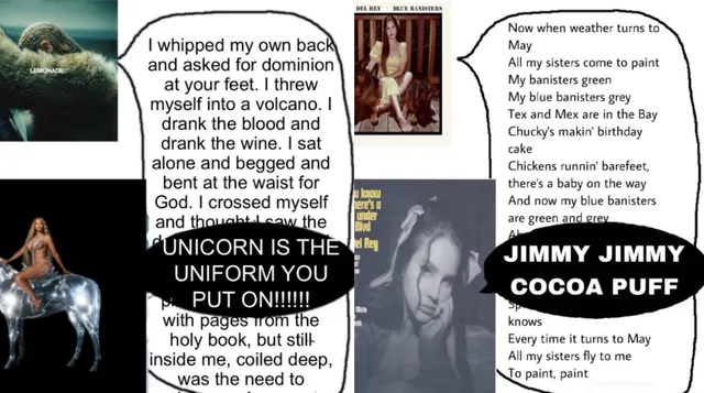 Carte meme Album Evolution Lyric Bubbles