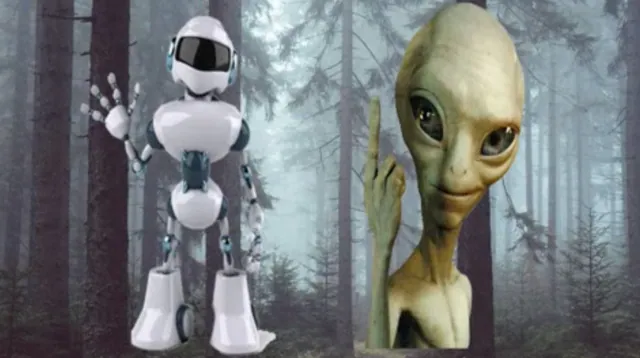 Alien vs. Robot June 2024 Meme meme card
