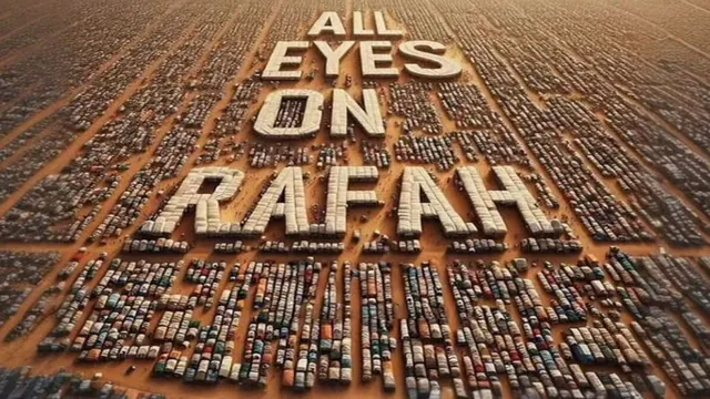 All Eyes On Rafah meme card
