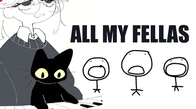 All My Fellas meme card