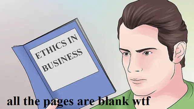 All the Pages Are Blank meme card