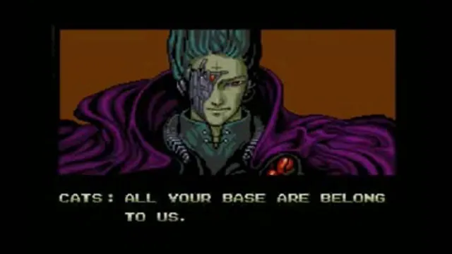 Carte meme All Your Base Are Belong to Us