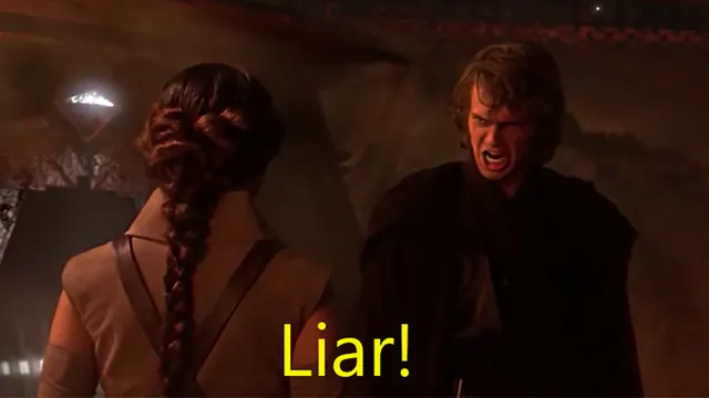 Anakin's "Liar" meme card