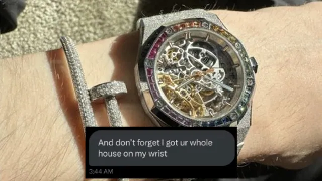 And Don't Forget, I Got Ur Whole House On My Wrist meme card