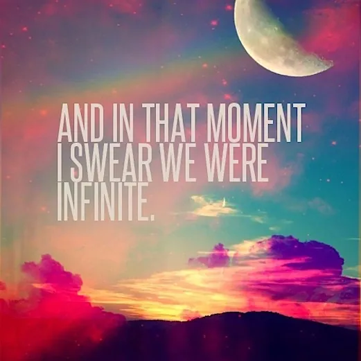 And In That Moment I Swear We Were Infinite meme card