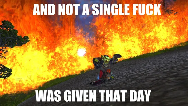 Carte meme And Not a Single Fuck Was Given That Day