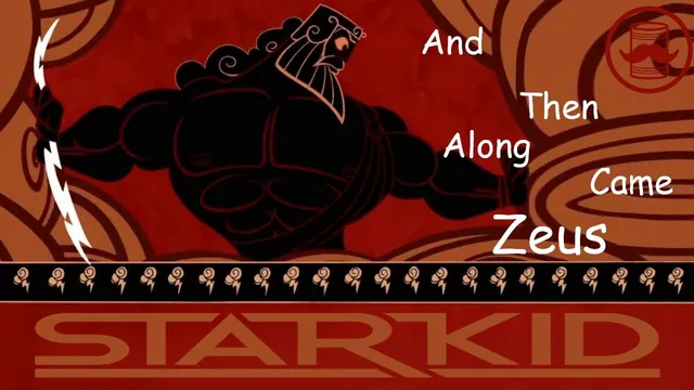 Carte meme And Then Along Came Zeus