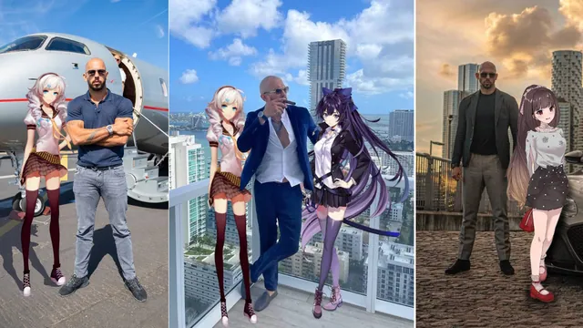 Carte meme Andrew Tate Anime Girl Selfies
