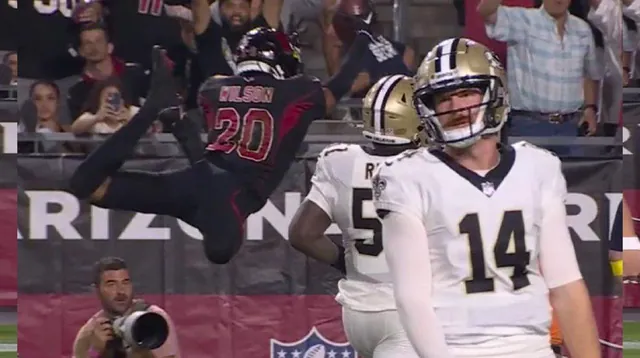 Andy Dalton Pick-6 to Marco Wilson Jump meme card