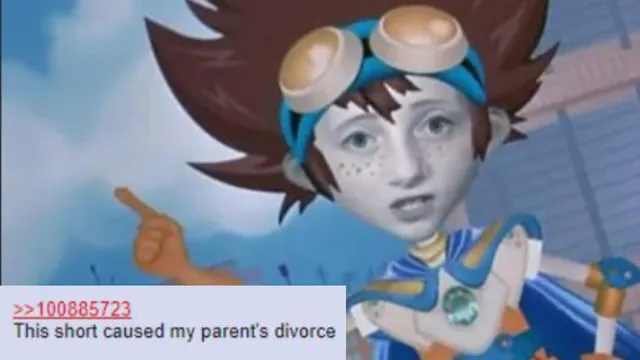 Carte meme Angela Anaconda Digimon Movie Divorce Greentext