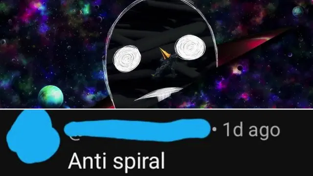 Anti-Spiral YouTube Comments meme card