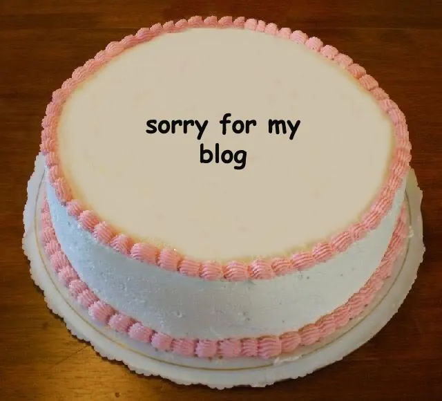 Apology Cakes meme card