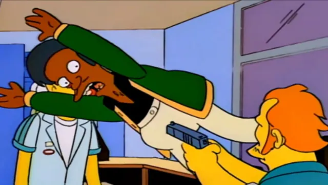 Apu Takes A Bullet meme card