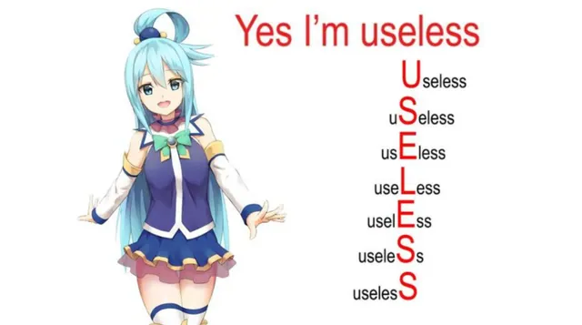 Carte meme Aqua Is Useless
