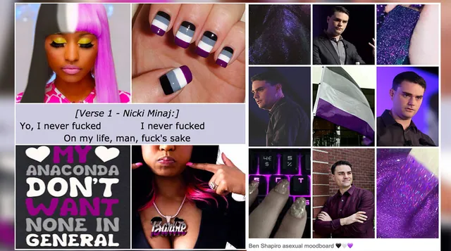 Carte meme Asexual Celebrity Moodboard