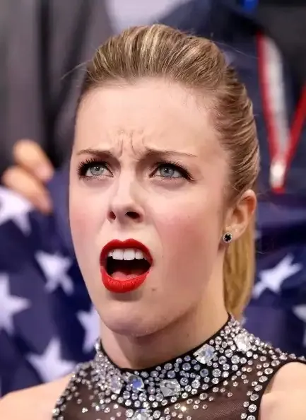 Ashley Wagner's Angry Face meme card