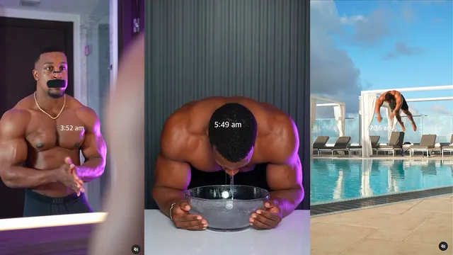 Ashton Hall's Morning Routine meme card