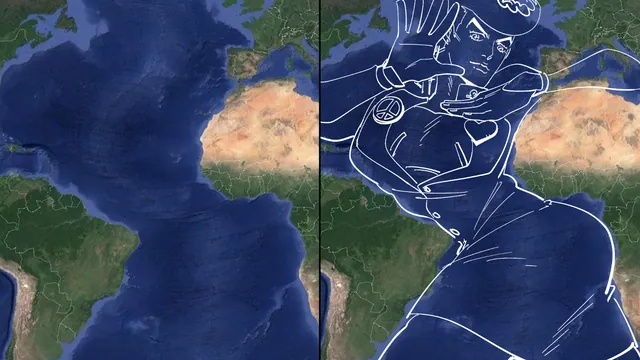 Carte meme Atlantic Ocean Redraws