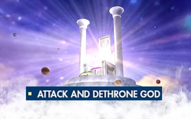 Attack and Dethrone God meme card