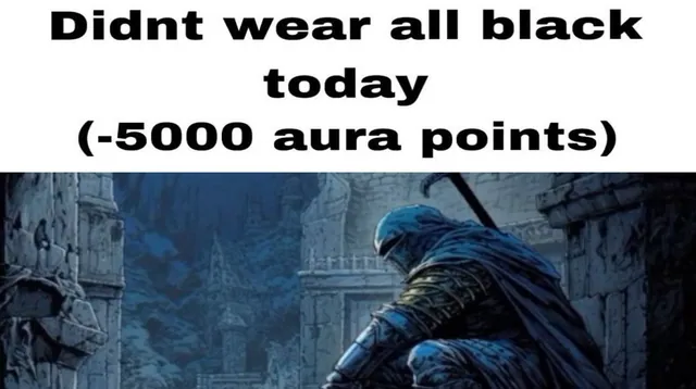 Aura Points meme card