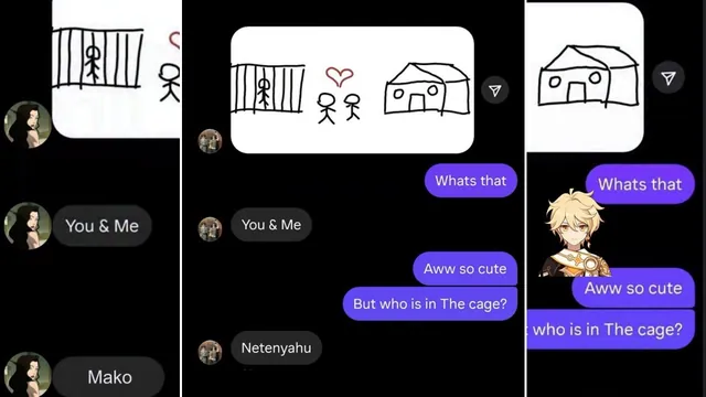 Aww So Cute But Who Is In the Cage meme card