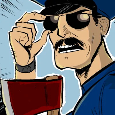 Carte meme Axe Cop