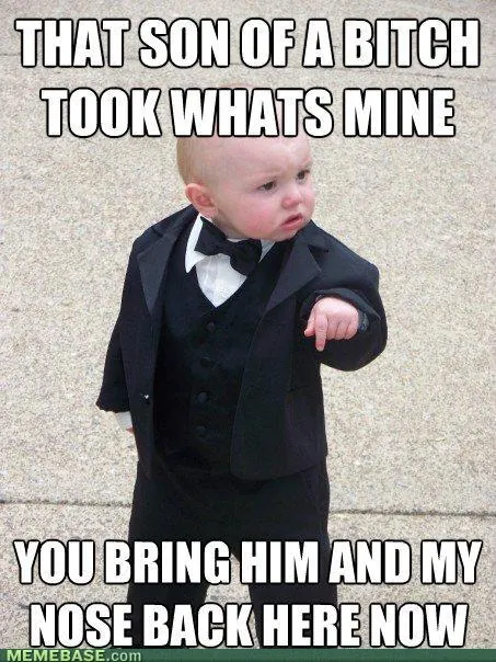 Baby Godfather meme card