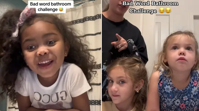 Carte meme Bad Word Bathroom Challenge