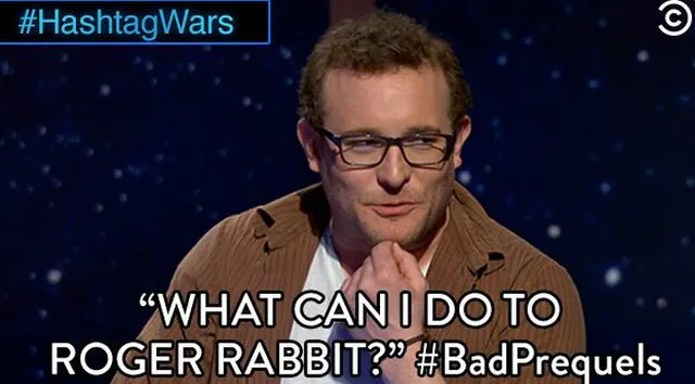 #BadPrequels meme card