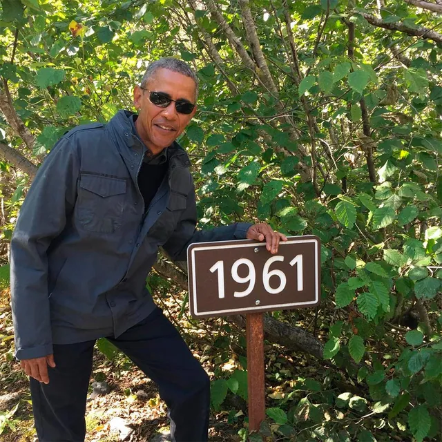 Carte meme Barack Obama at Exit Glacier