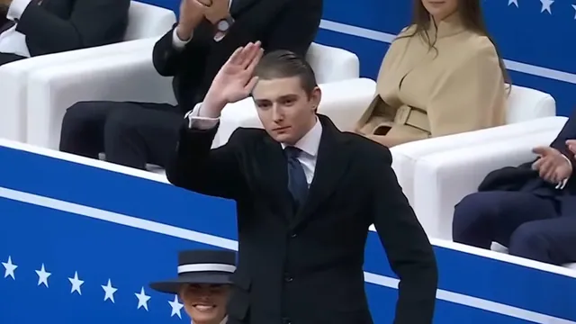 Barron Trump Waving meme card