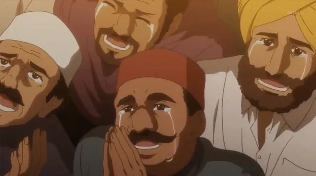 Bas Kar Bhai / Crying Anime Indian Villagers meme card