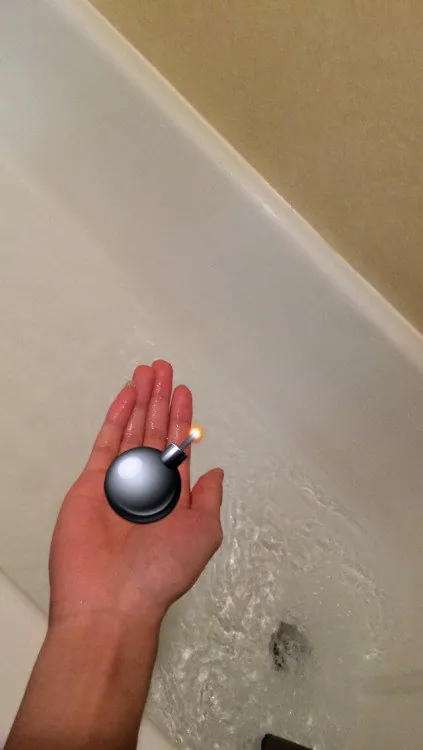 Bath Bombs meme card